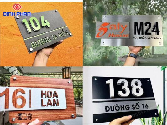 Làm Biển Số Nhà BMT Đẹp, Trọn Gói, Giá Rẻ