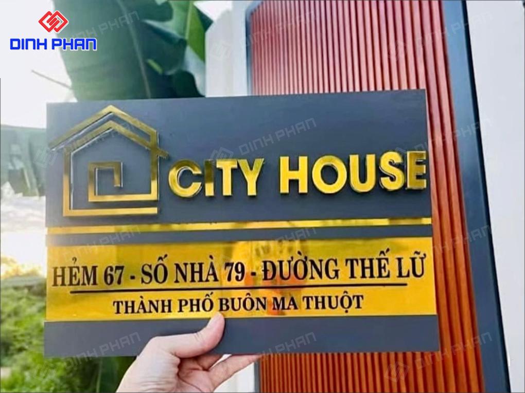 Làm Bảng Số Nhà Đaklak Ấn Tượng, Giá Rẻ