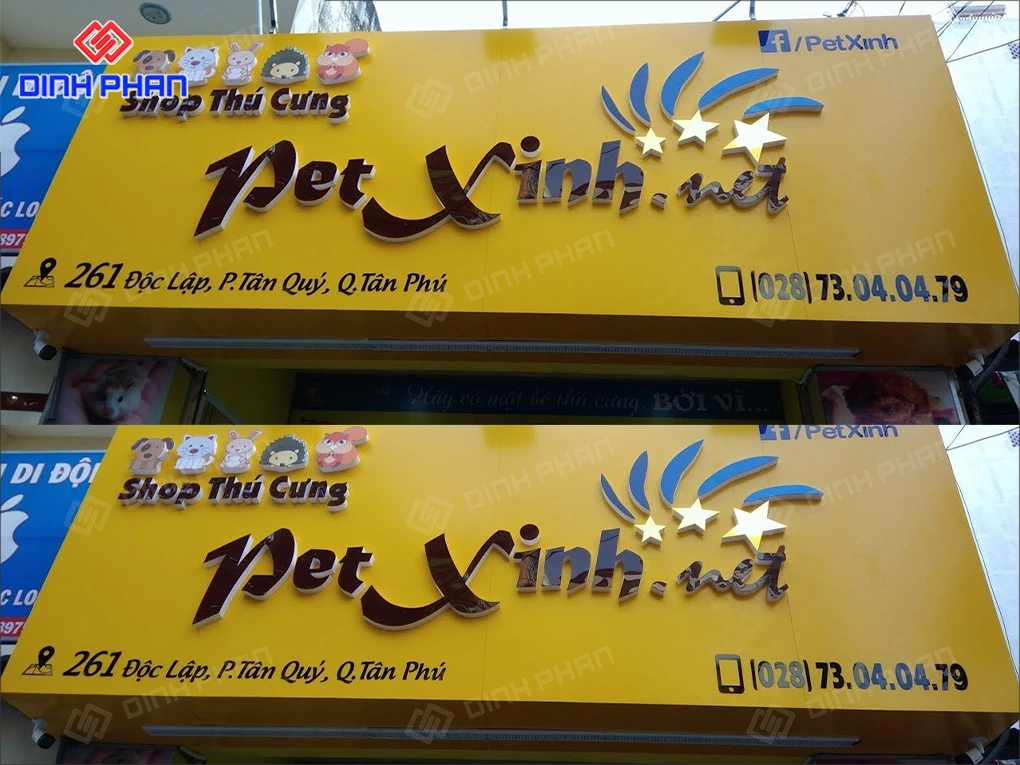 Làm bảng hiệu alu BMT đẹp, giá rẻ, uy tín Làm Bảng hiệu alu BMT