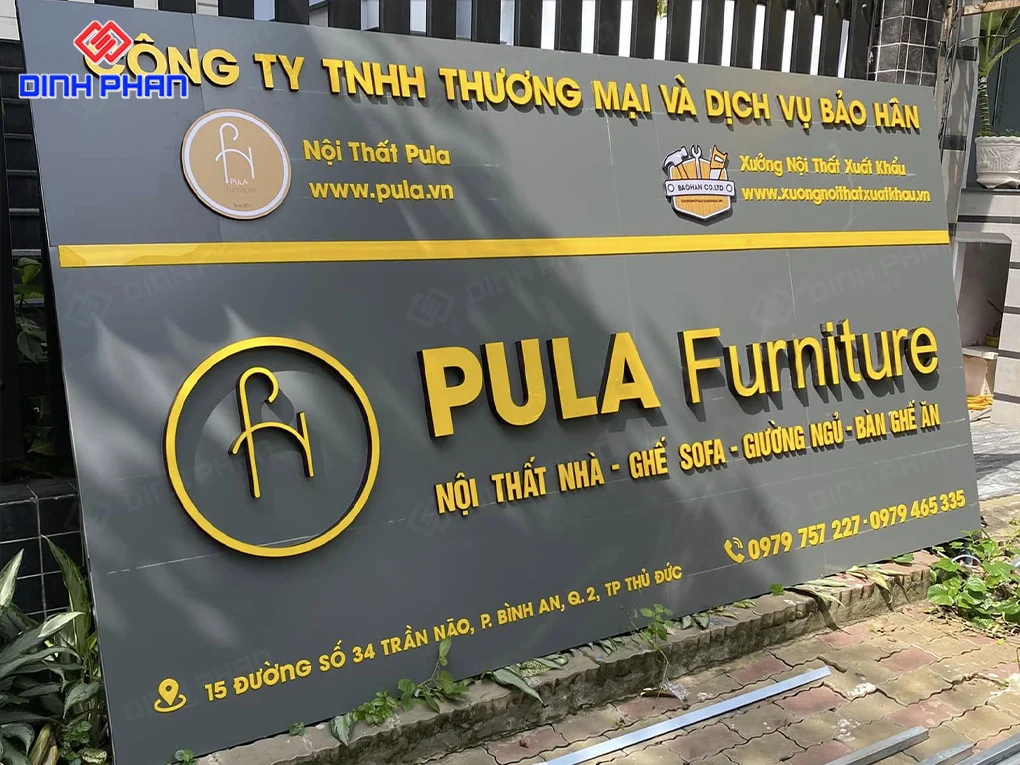 Làm bảng hiệu alu BMT đẹp, giá rẻ, uy tín Làm Bảng hiệu alu BMT