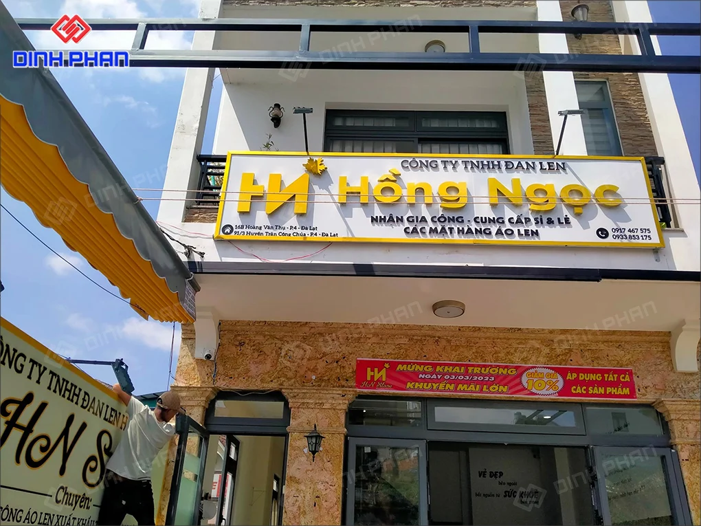 Làm bảng hiệu Pleiku giá rẻ