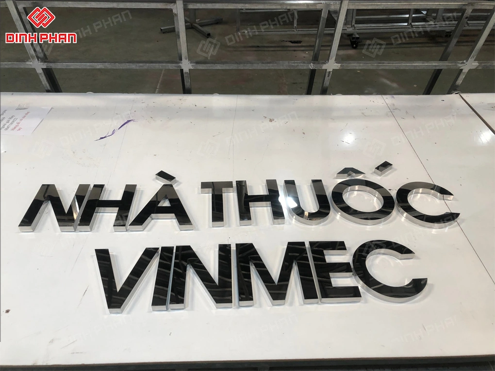 Làm chữ inox BMT giá rẻ, chất lượng và uy tín Làm chữ inox BMT
