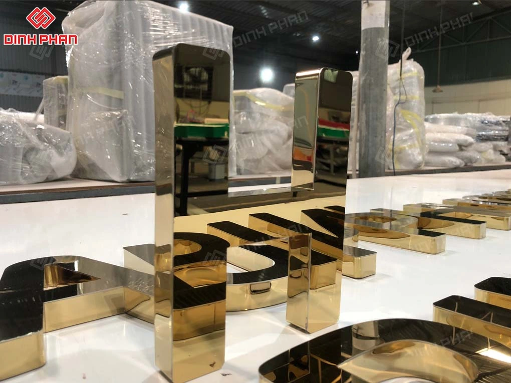 Thi công bảng hiệu chữ nổi inox tại Đắk Lắk trọn gói, giá rẻ Thi công bảng hiệu chữ nổi inox tại Đắk Lắk