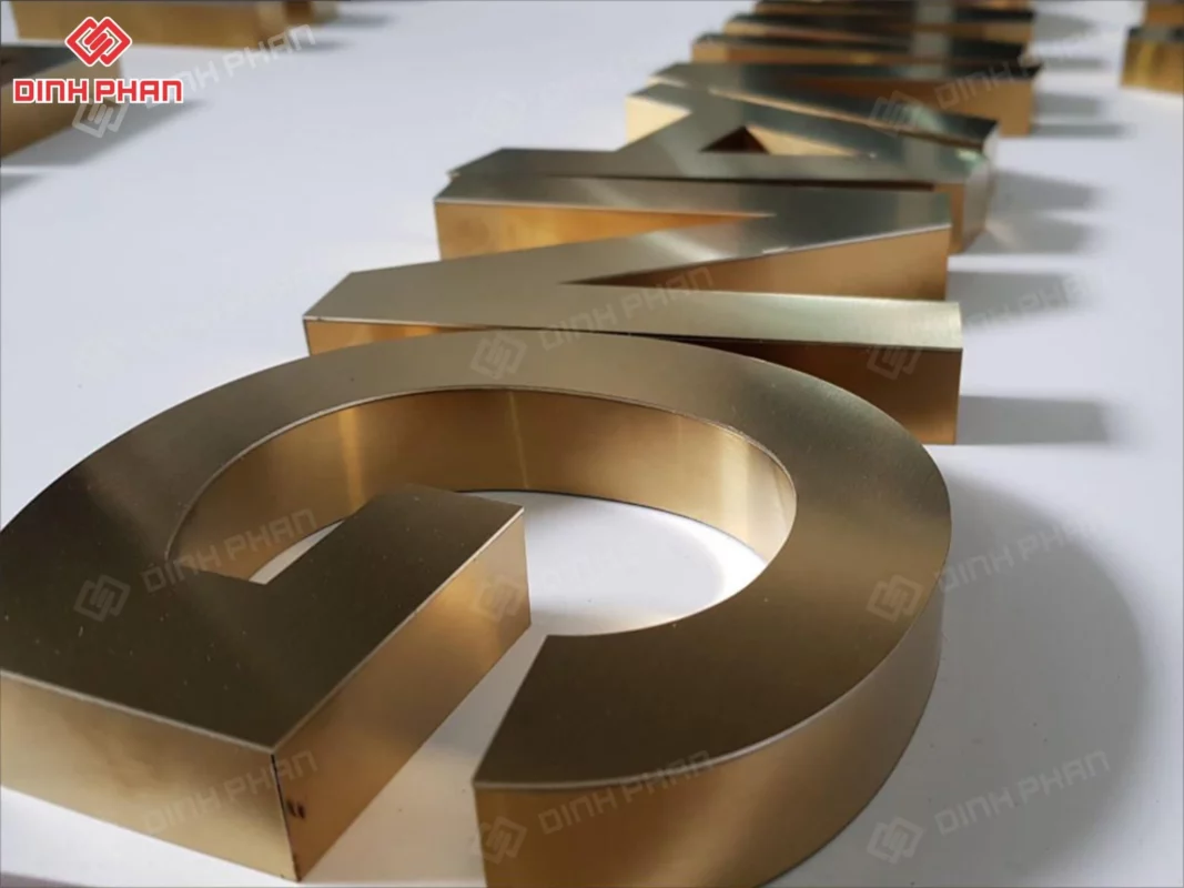 Thi công bảng hiệu chữ nổi inox tại Đắk Lắk trọn gói, giá rẻ Thi công bảng hiệu chữ nổi inox tại Đắk Lắk