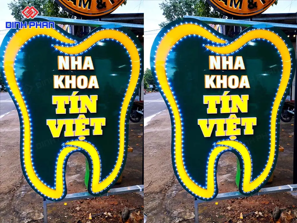 Làm bảng hiệu đèn led BMT