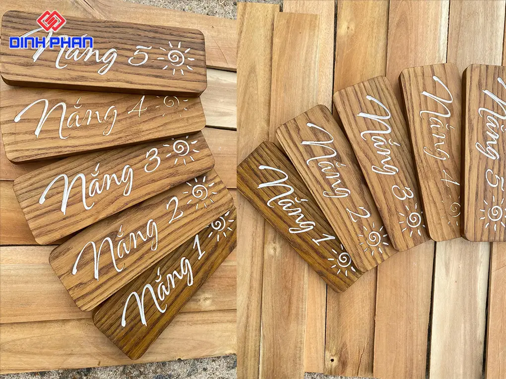 Làm bảng hiệu gỗ BMT giá rẻ, bền, đẹp Làm bảng hiệu gỗ BMT