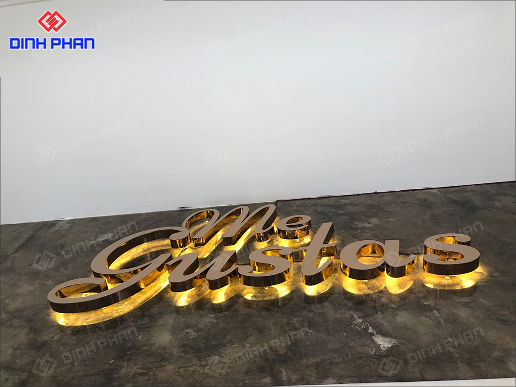 Chữ nổi kết hợp đèn LED