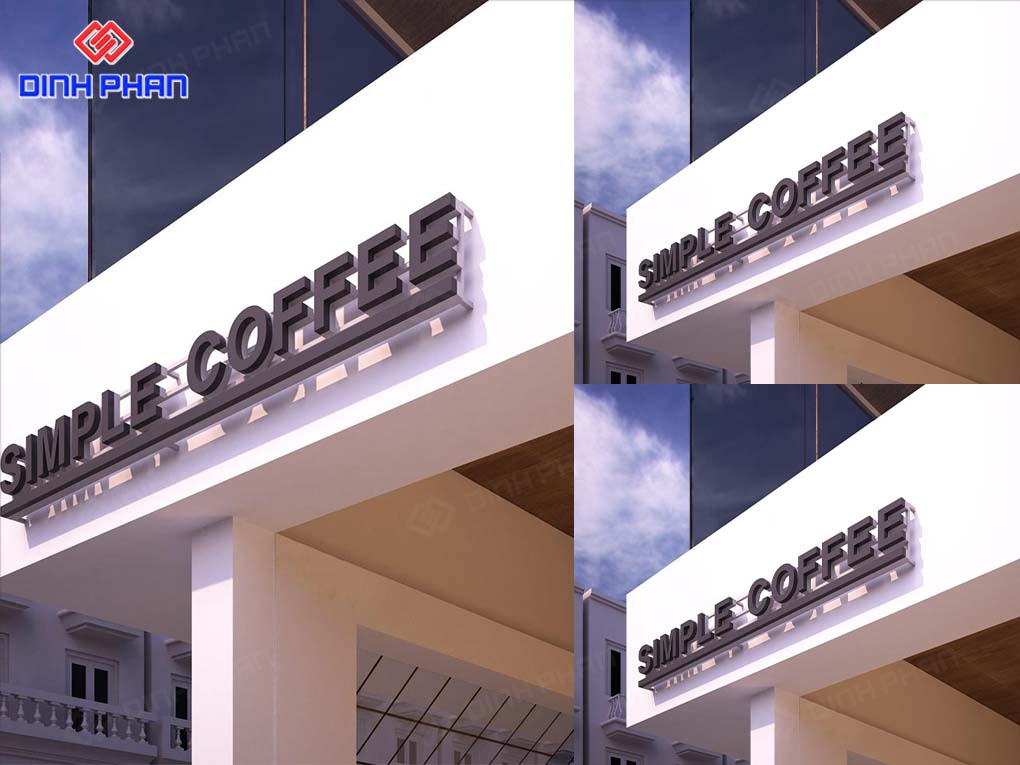 Bảng hiệu chữ nổi tại Đắk Lắk