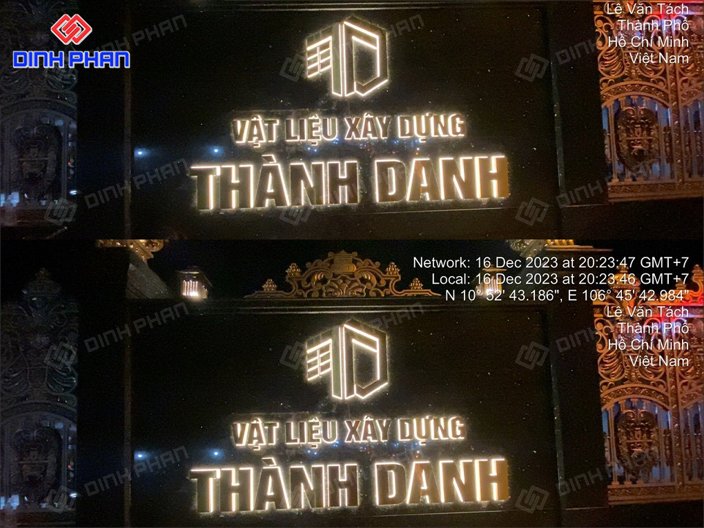Gia Công Chữ Inox Vàng Tại Buôn Ma Thuột Sang Trọng Bảng hiệu công ty