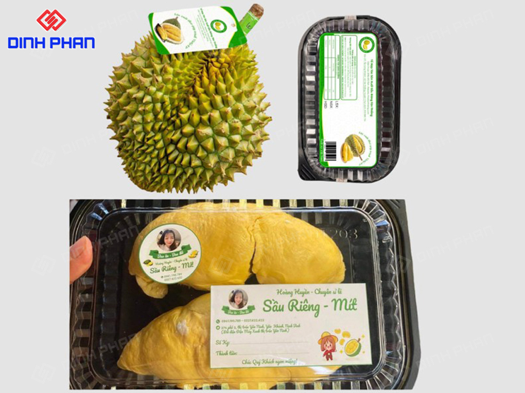 Các loại tem nhãn sầu riêng