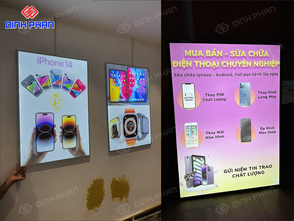 In UV Hộp Đèn Tại Buôn Ma Thuột Hộp đèn trang trí