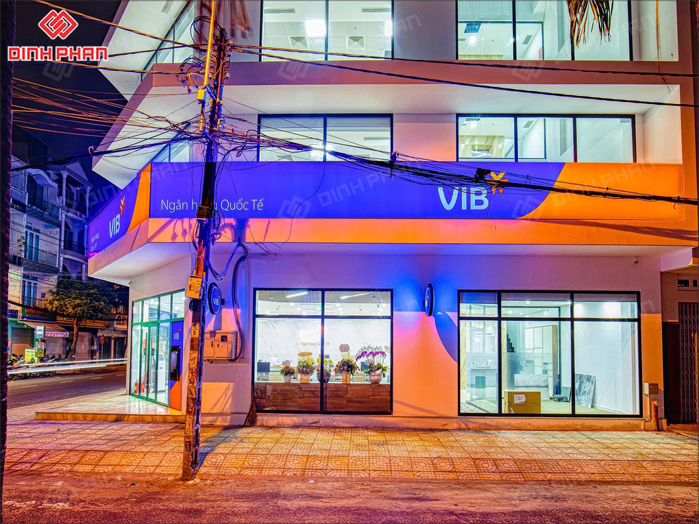 In UV bạt không gân tại Buôn Ma Thuột Bảng hiệu ngân hàng VIB