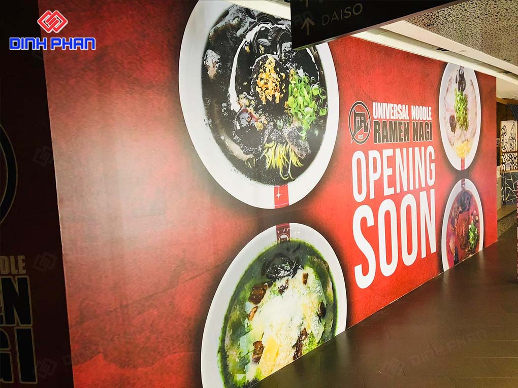 In decal dán tường quảng cáo