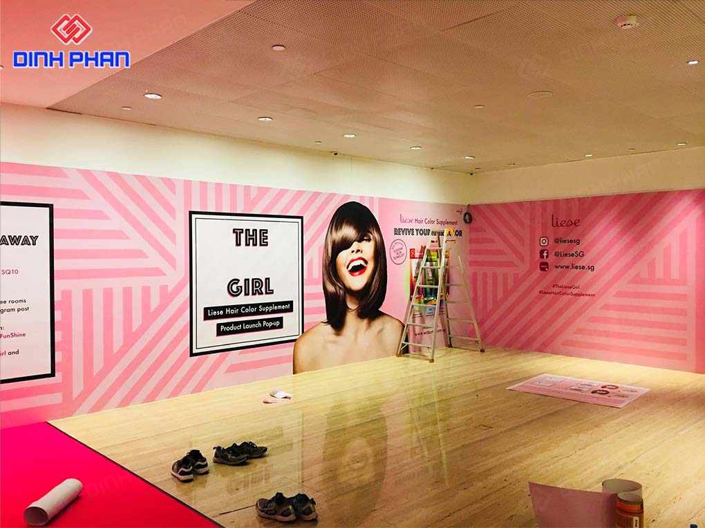 In UV decal tại Buôn Ma Thuột In decal giấy dán tường quảng cáo