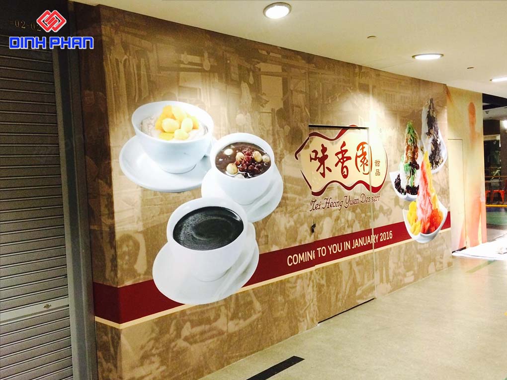 In UV decal tại Buôn Ma Thuột In decal giấy dán tường quảng cáo