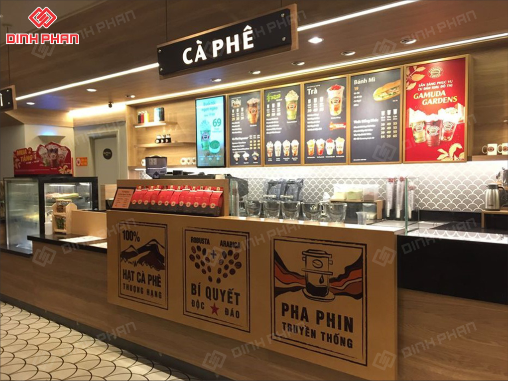 In UV mica tại Đắk Lắk giá rẻ, sắc nét, bền và đẹp Menu quán cà phê in UV