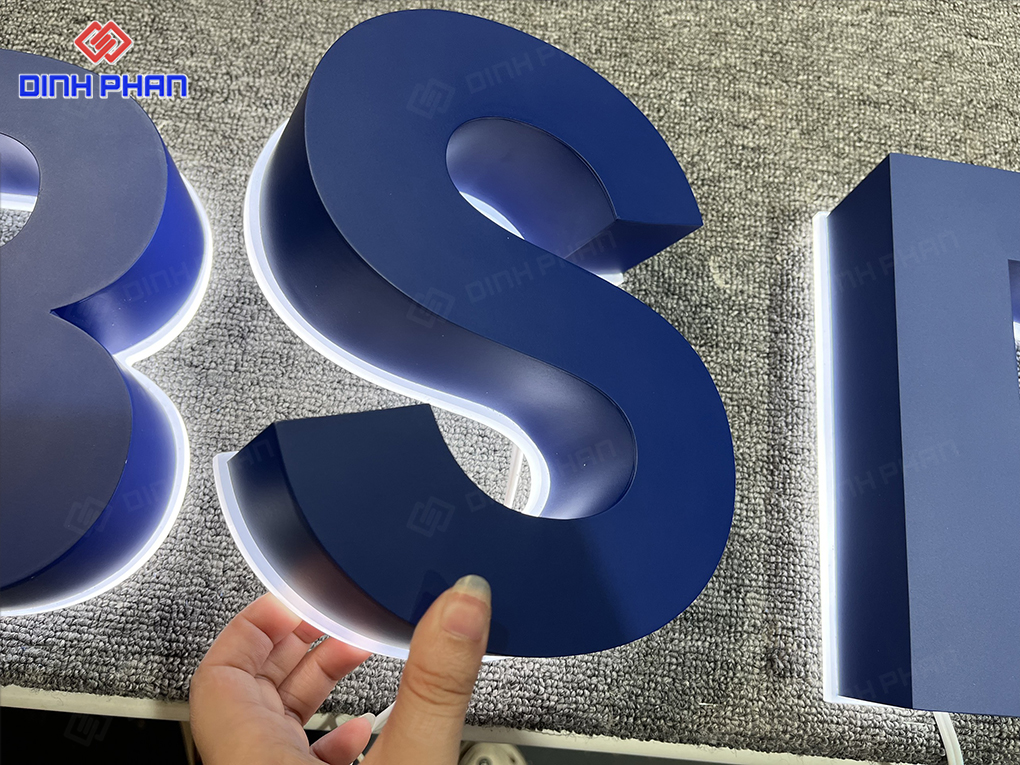 Chữ inox sơn hấp nhiệt