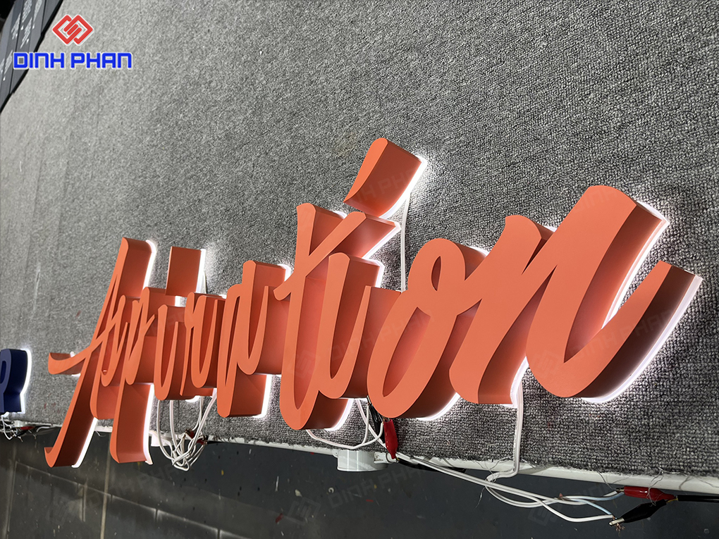 Làm chữ inox sơn hấp nhiệt tại Đắk Lắk