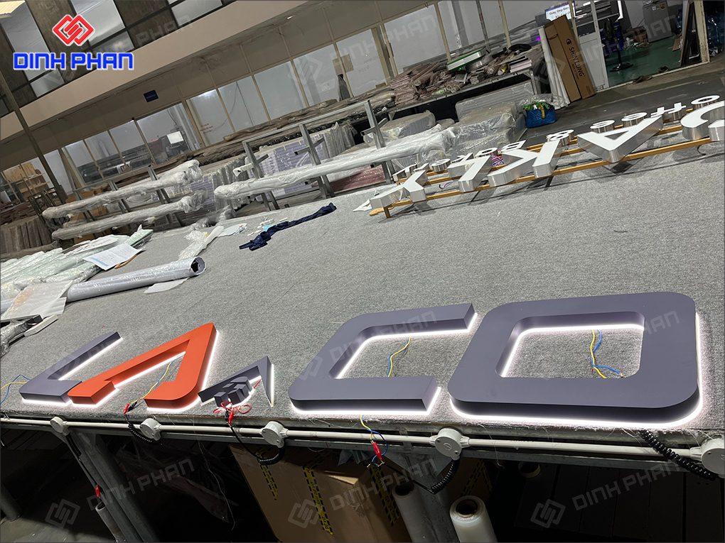 Bộ chữ inox sơn hấp nhiệt