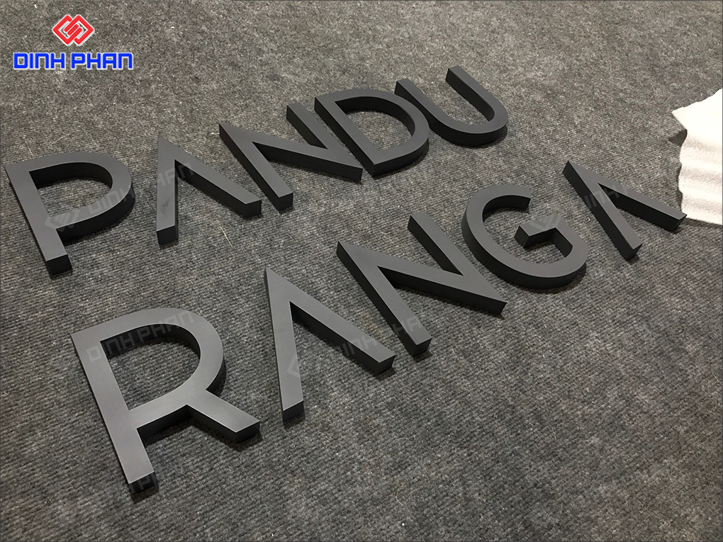 Chữ inox sơn hấp nhiệt