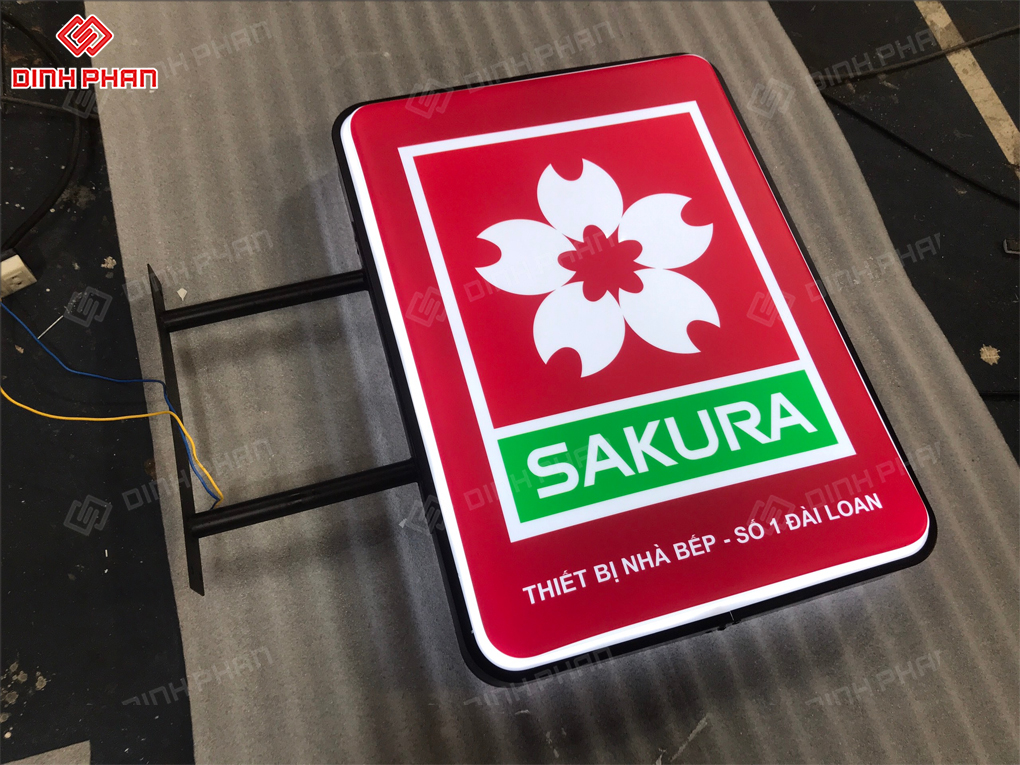 Bảng hiệu hộp đèn Sakura
