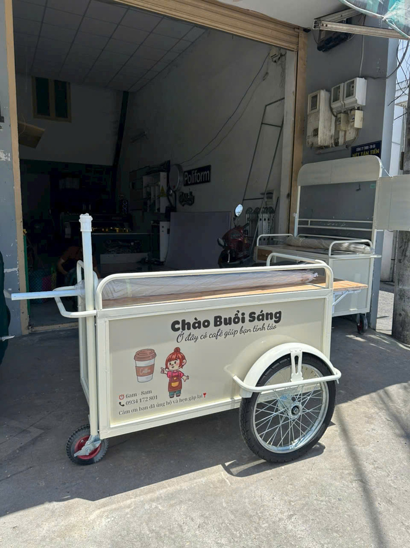 Xe cà phê nhỏ gọn