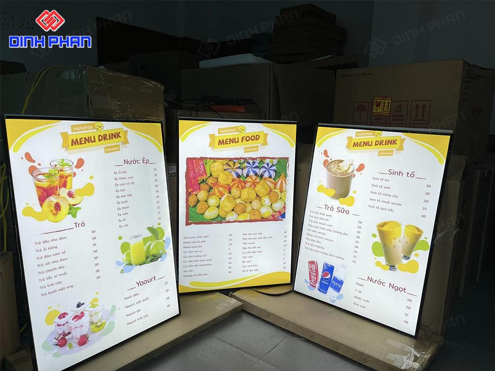 Tranh Điện Menu Tại Buôn Ma Thuột Sáng Đẹp, Sắc Nét Tranh điện menu trà sữa