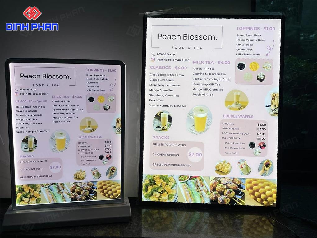 Tranh Điện Menu Tại Buôn Ma Thuột Sáng Đẹp, Sắc Nét Tranh điện menu dạng dọc
