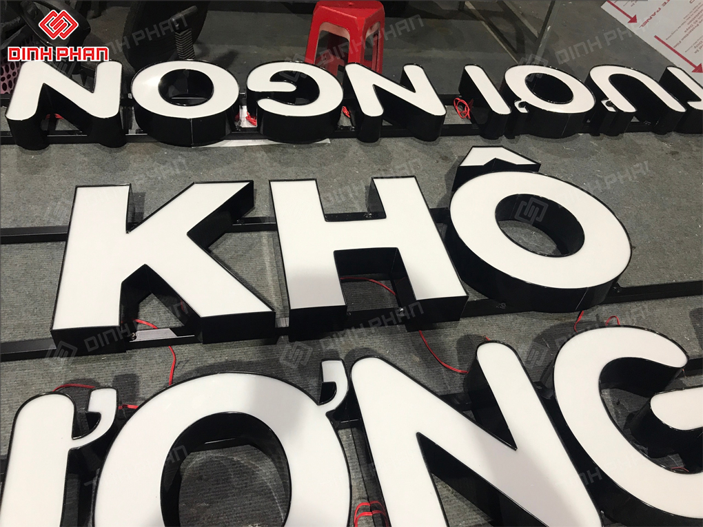 Gia công chữ nhôm Đắk Nông sắt nét, đẹp Bảng hiệu chữ nhôm tại Đắk Nông