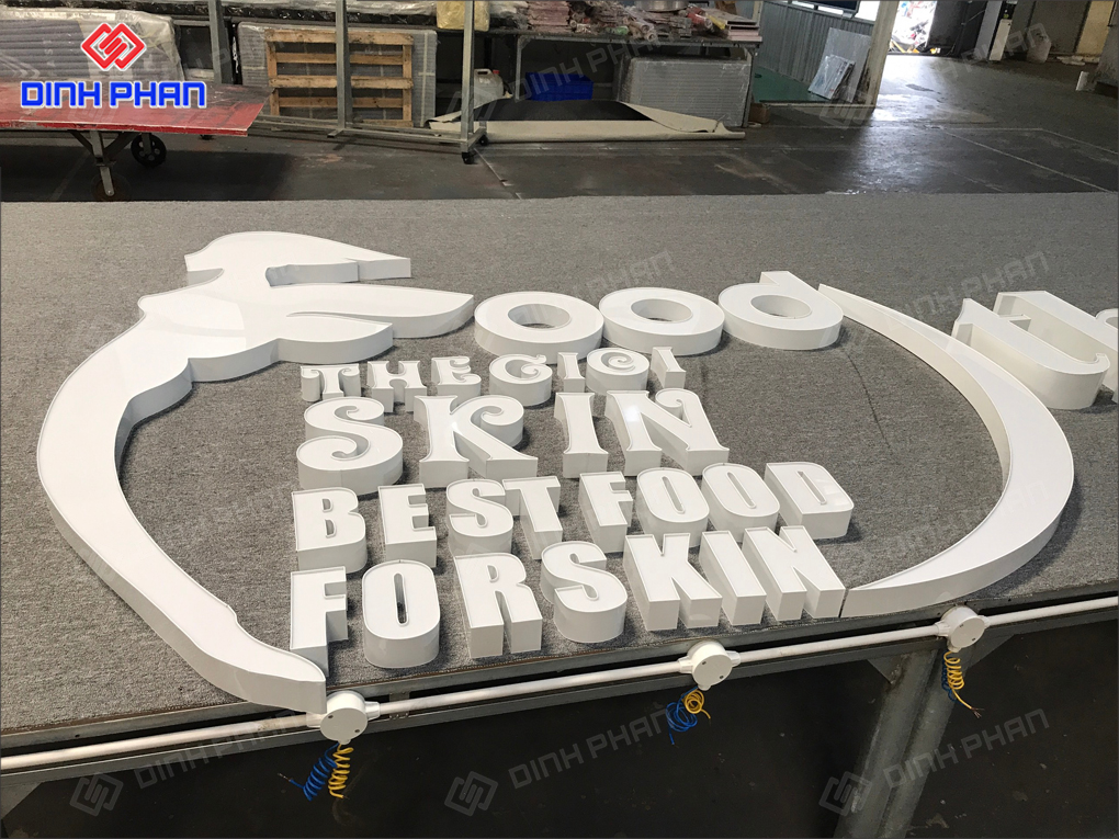 Gia công chữ nhôm Đắk Nông sắt nét, đẹp Chữ nhôm nổi 3D