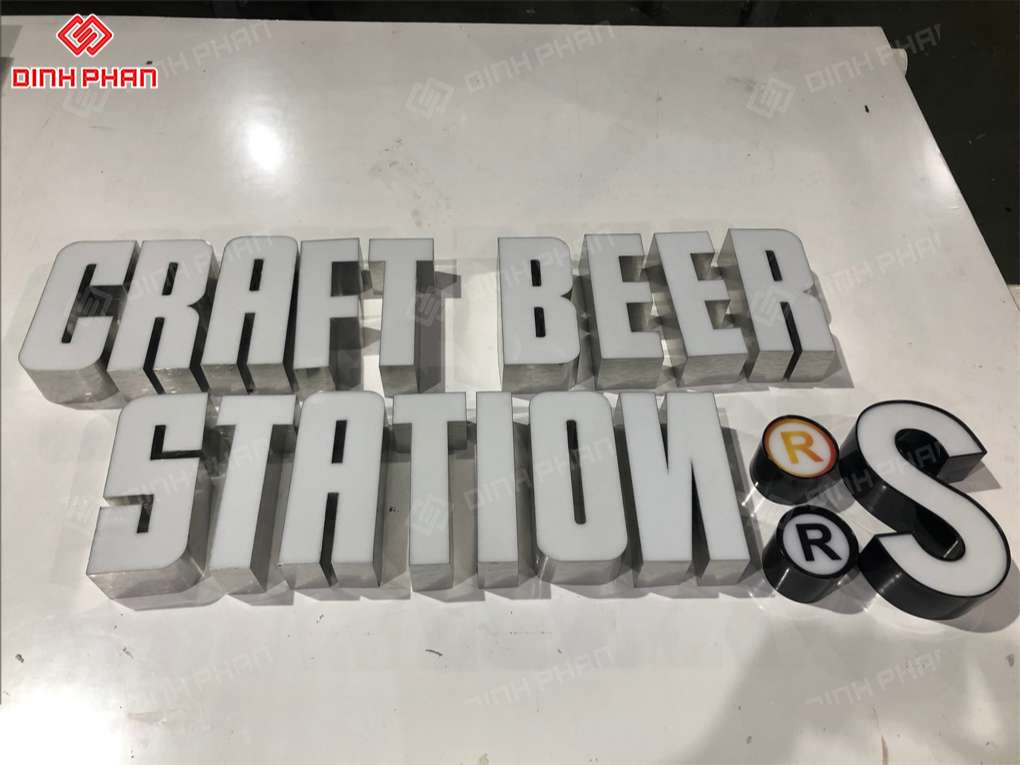 Gia công chữ nhôm Đắk Nông sắt nét, đẹp Bảng hiệu quán nhậu