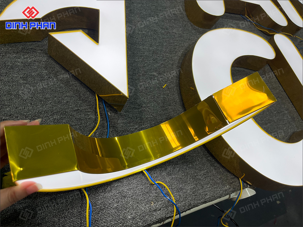 Gia công chữ nhôm Đắk Nông sắt nét, đẹp Chữ nhôm mặt mica