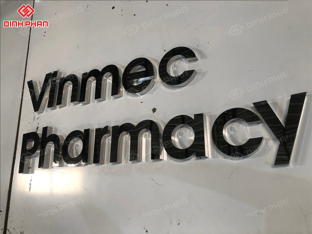 Bộ chữ inox nhà thuốc 