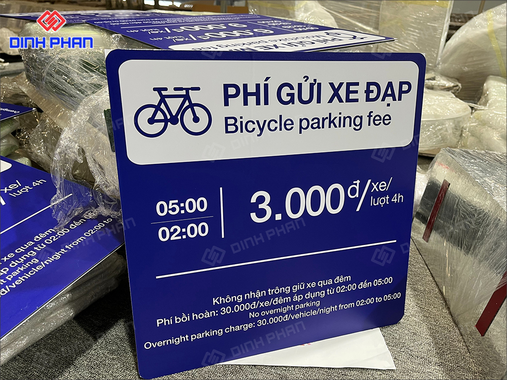 In UV alu Gia Lai sắc nét, giá tốt theo yêu cầu Bảng thông tin trong siêu thị