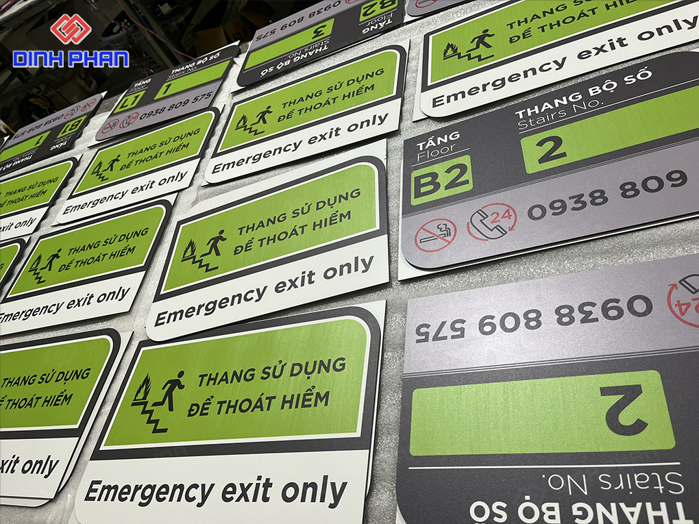 In UV alu Gia Lai sắc nét, giá tốt theo yêu cầu Bảng tên khu vực