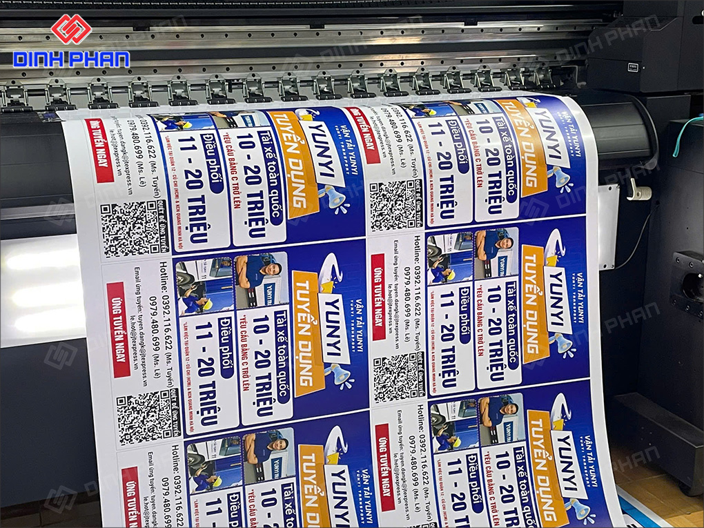 In UV trên decal 