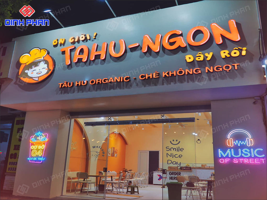 Bảng hiệu đẹp, thu hút khách hàng 