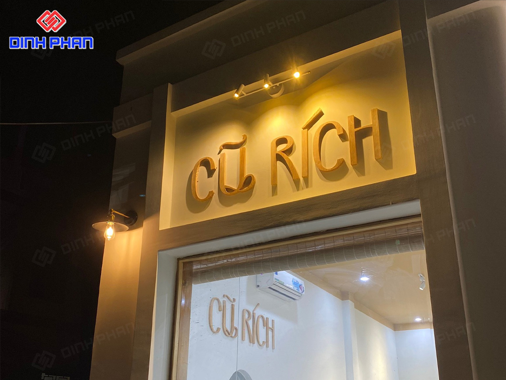 Bảng hiệu quán cà phê 