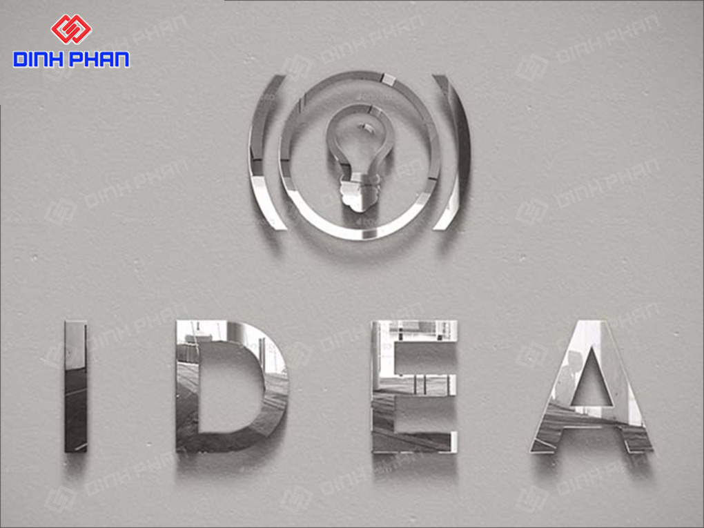 Chữ inox trắng gương 