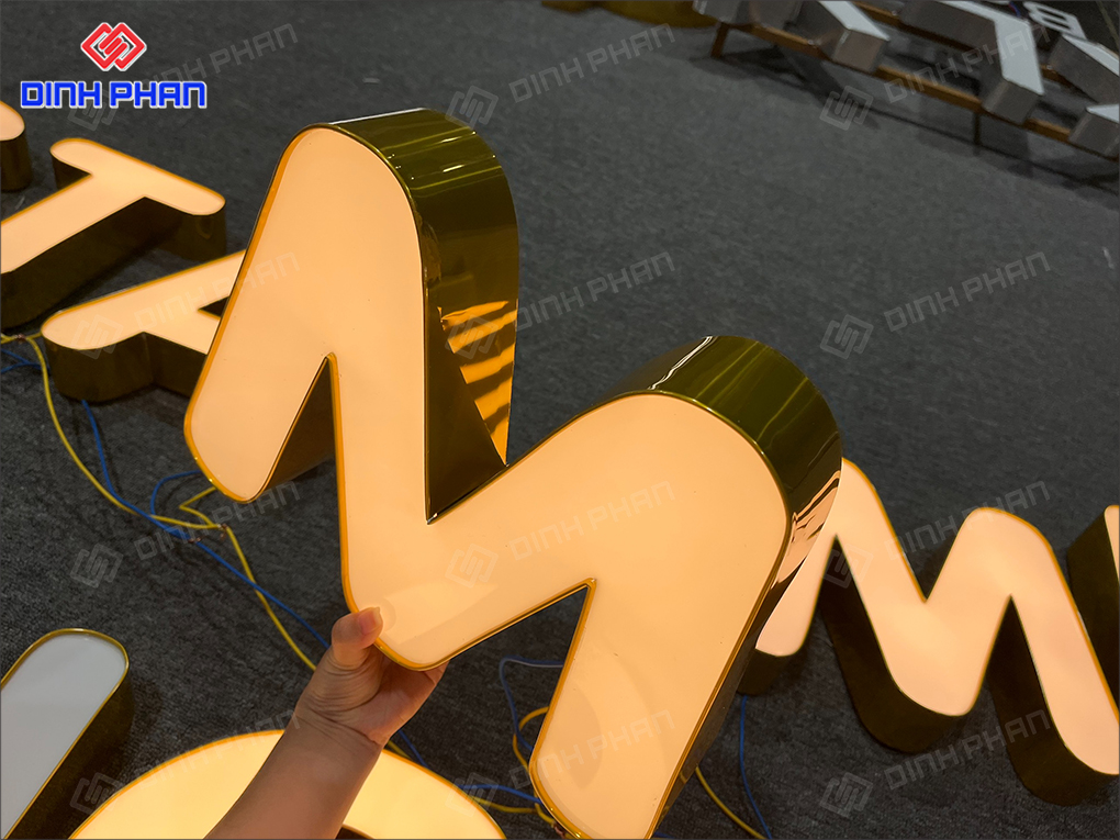 Làm chữ nhôm Lâm Đồng đẹp, bền và hiện đại Chữ nhôm hông nhôm