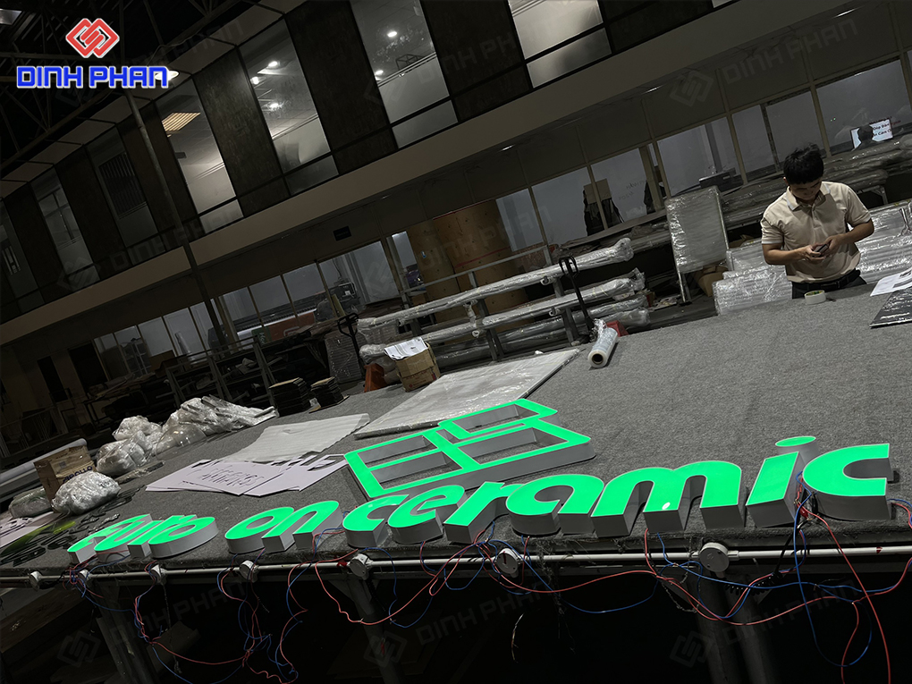 Làm chữ nhôm Lâm Đồng đẹp, bền và hiện đại Bảng hiệu công ty