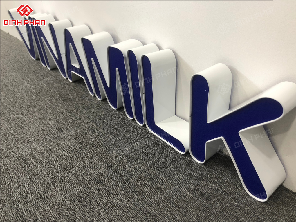 Bộ chữ nhôm Vinamilk 