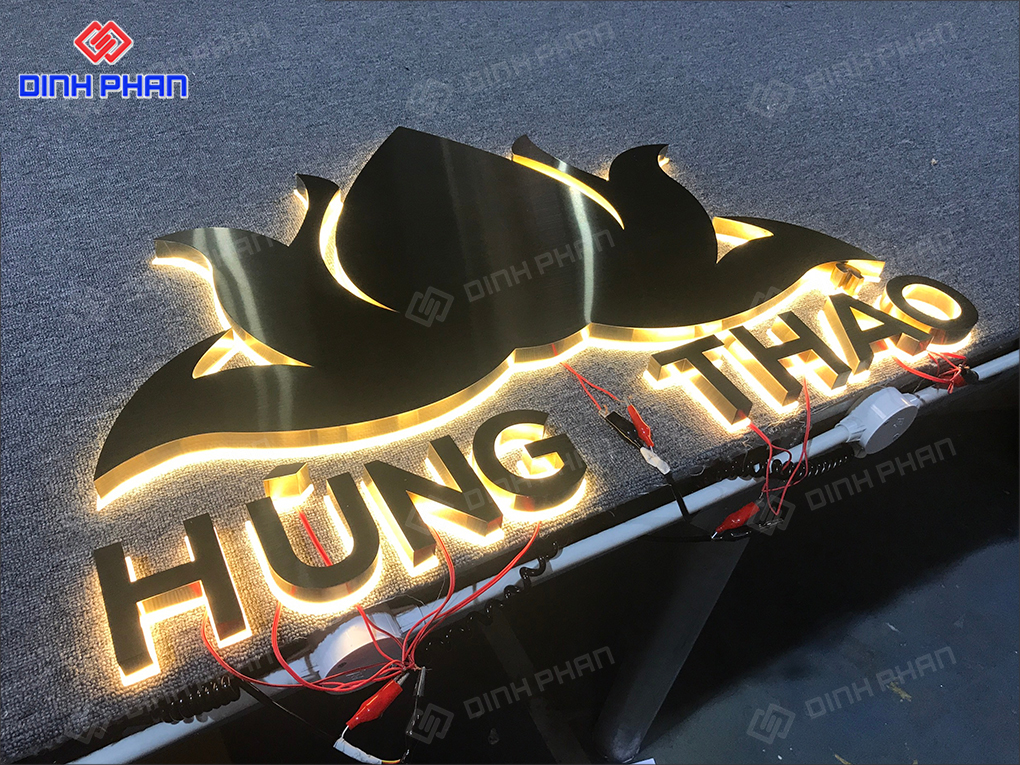 Làm chữ inox Nha Trang cao cấp, bền đẹp Bảng hiệu cửa hàng