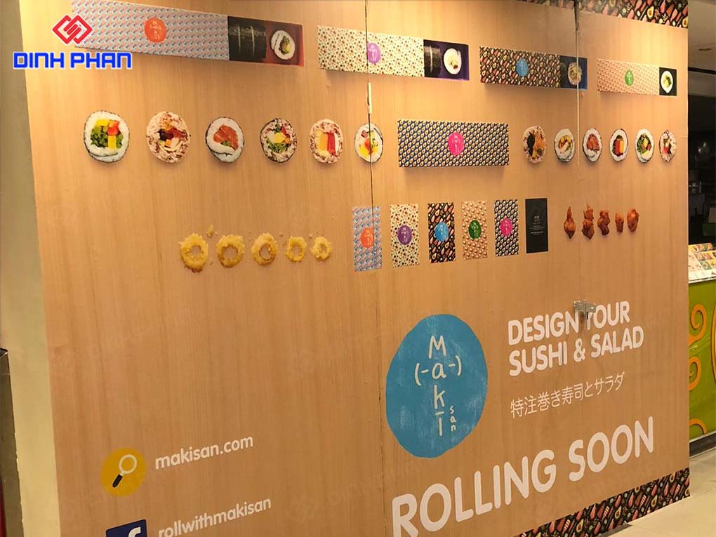 Decal dán kệ tủ trang trí