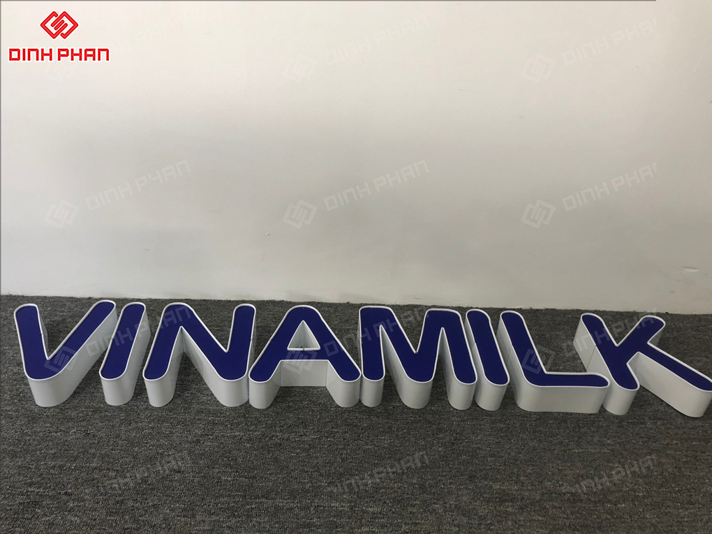 Bộ chữ Vinamilk nhôm