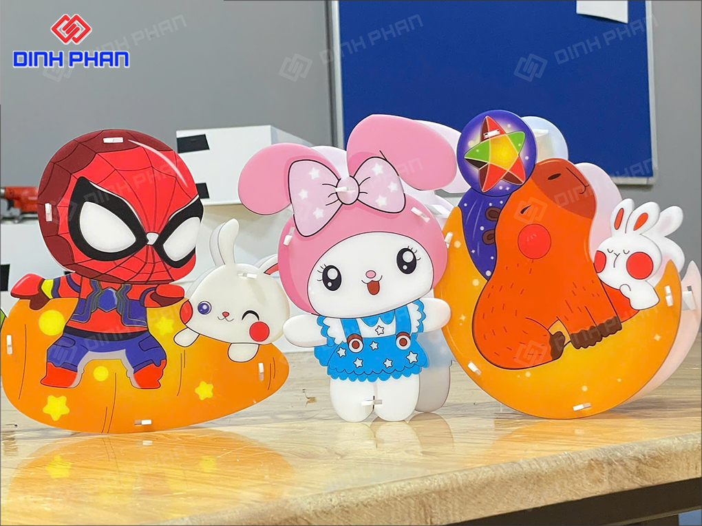 Sản phẩm in UV mica sắc nét, màu đẹp