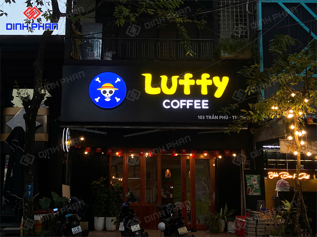 Bảng hiệu quán cà phê 
