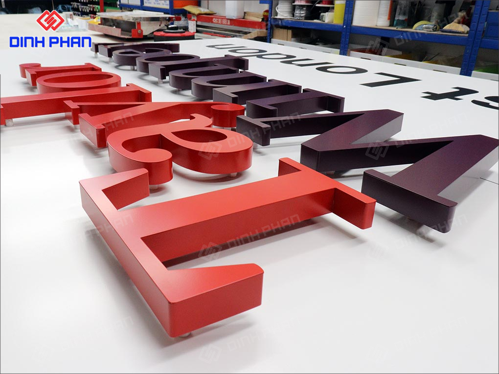 Chữ inox gia công 