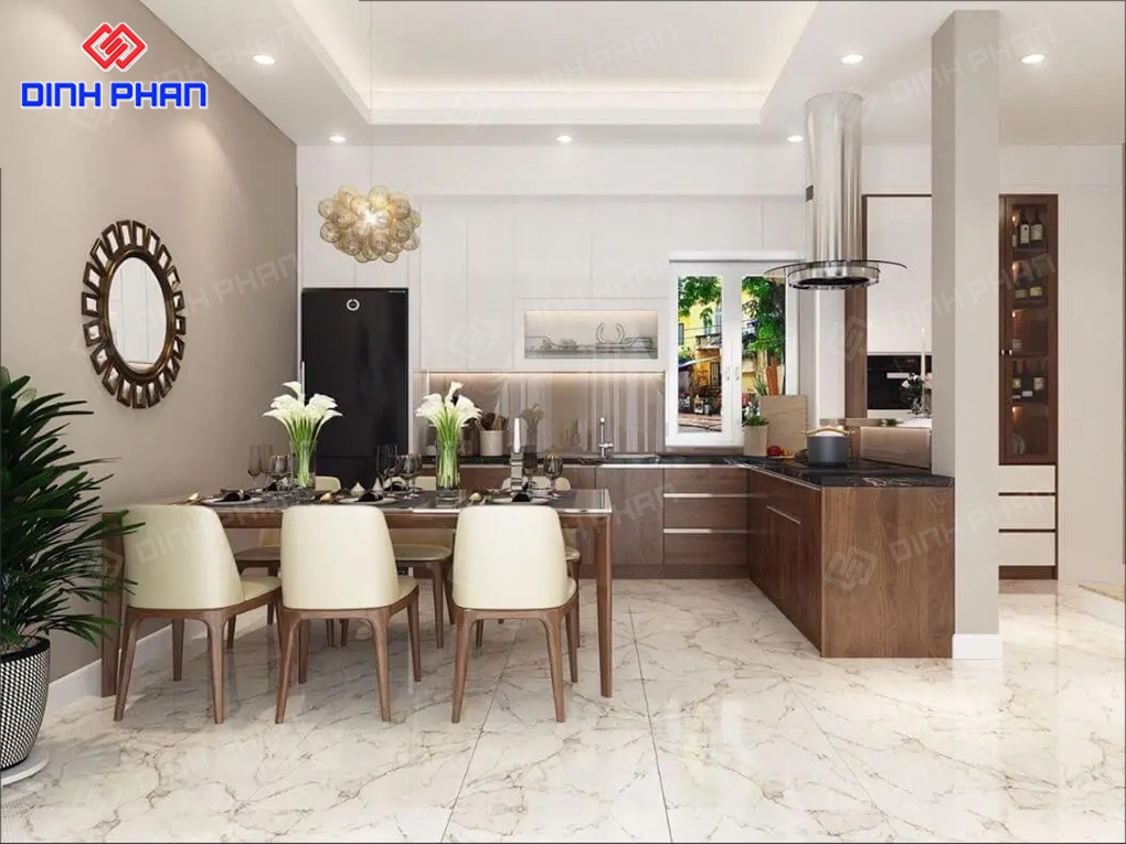 Nội thất phòng bếp sang trọng 