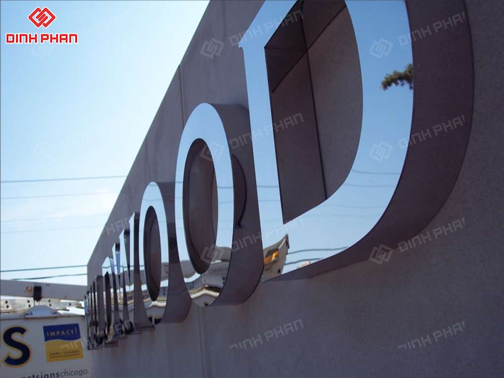 Bảng hiệu chữ inox 